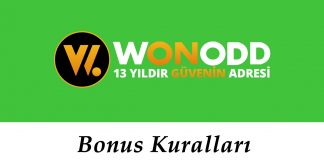 Wonodd Bonus Kuralları